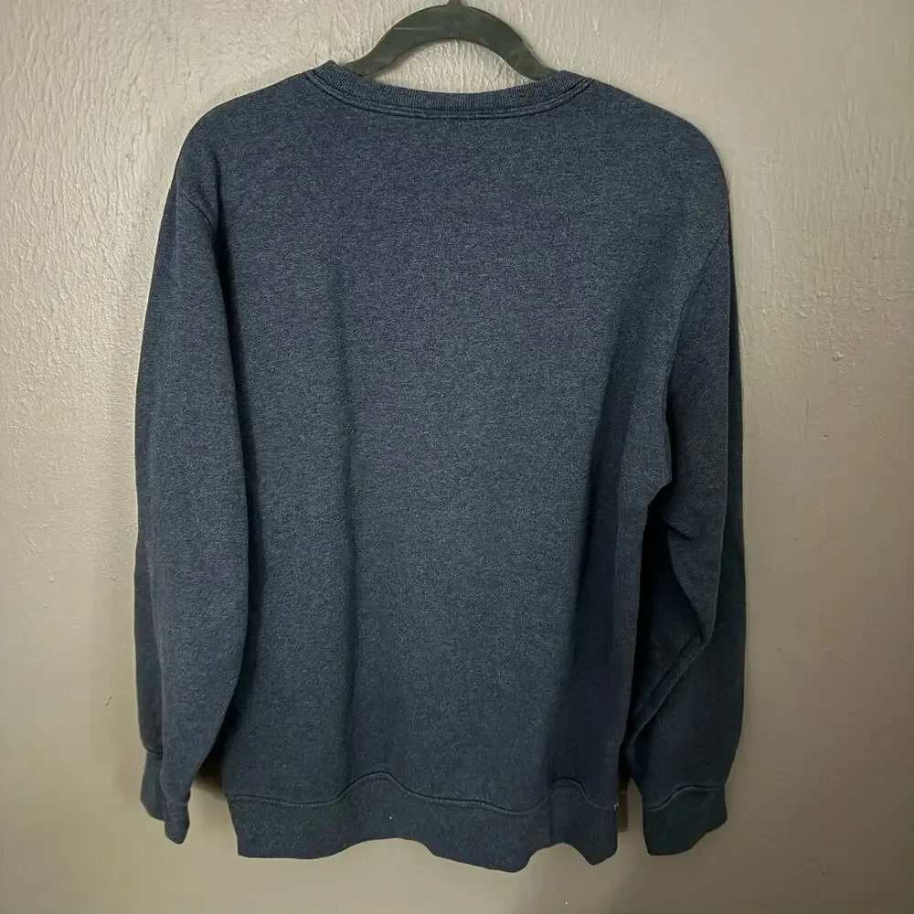 THE NORTH FACE Navy Blue Logo Sweatshirt Size Men's Medium casual comfort fall